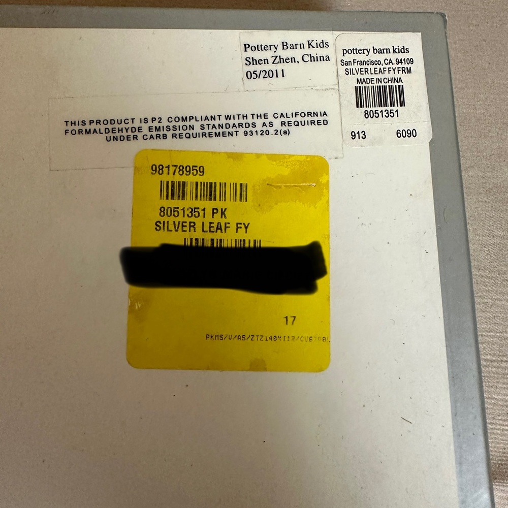 POTTERY BARN KIDS - SILVERLEAF FIRST YEAR FRAME